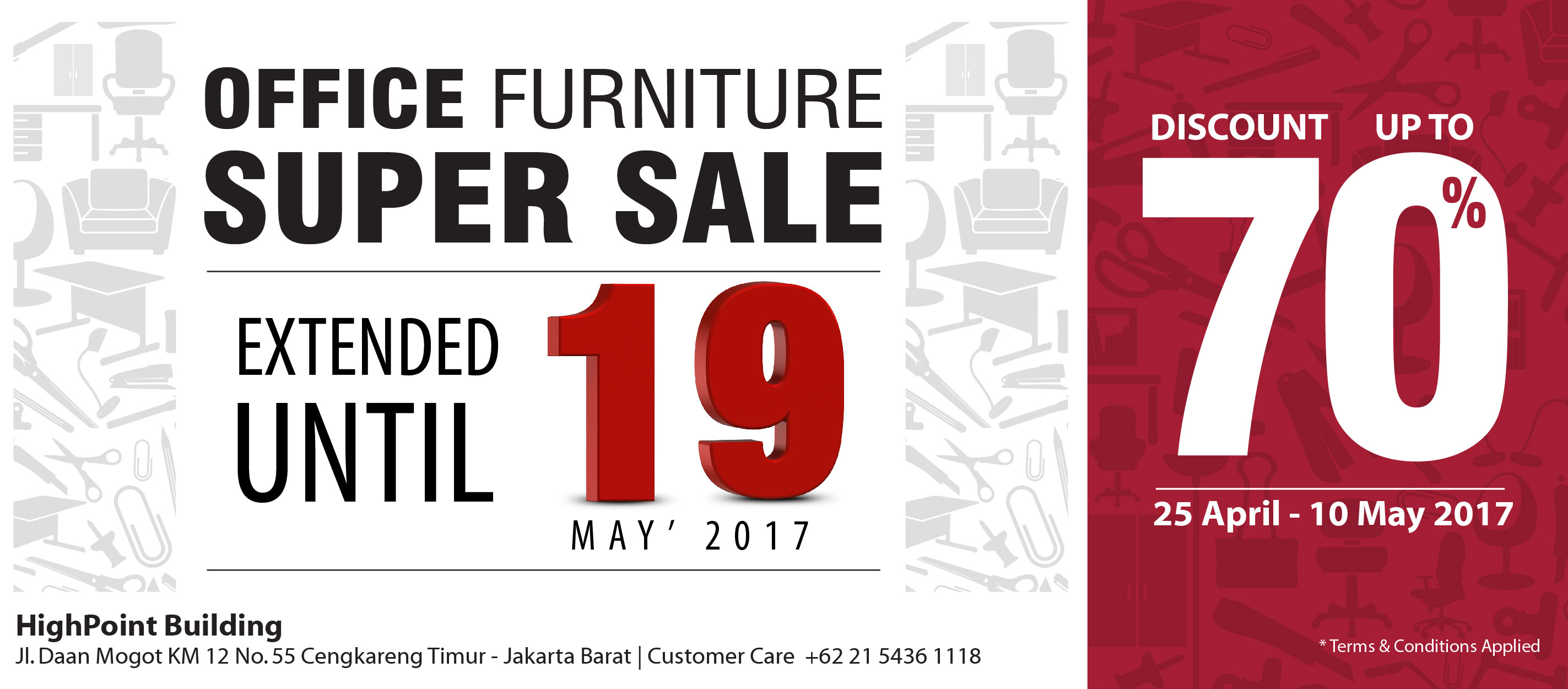 Super Sale Furniture Disc up to 70%